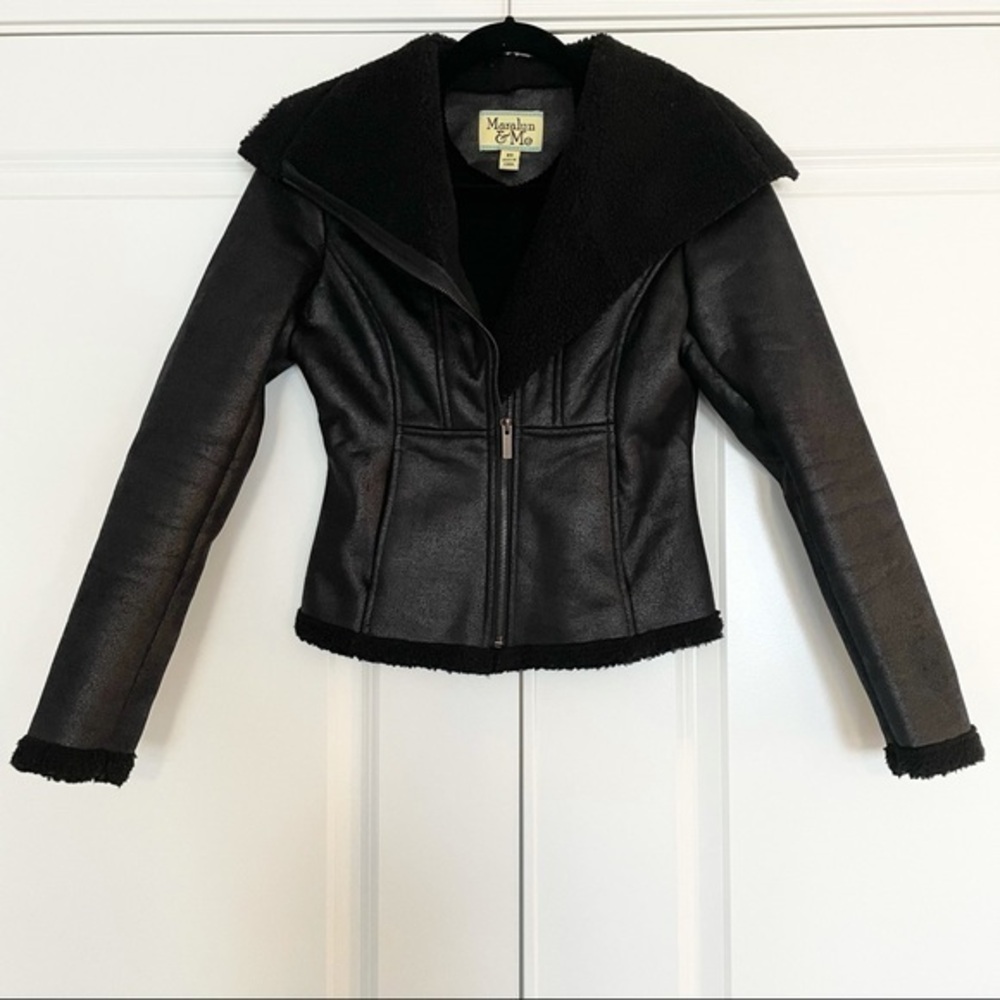 Maralyn & Me faux sheepskin jacket
